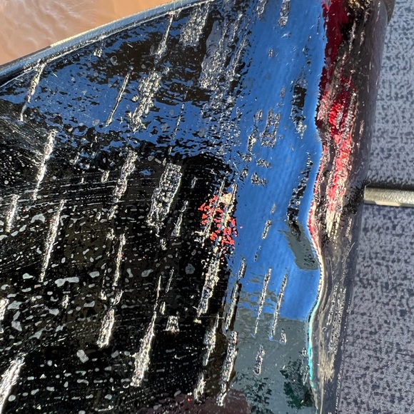 EUC Fendi 37 Black Leather Platform Sandals Genuine - Picture 6 of 11